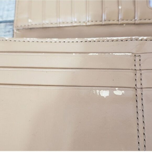 VINTAGE COACH Ashley Slim Envelope Leather Wallet Tan - Picture 8 of 11